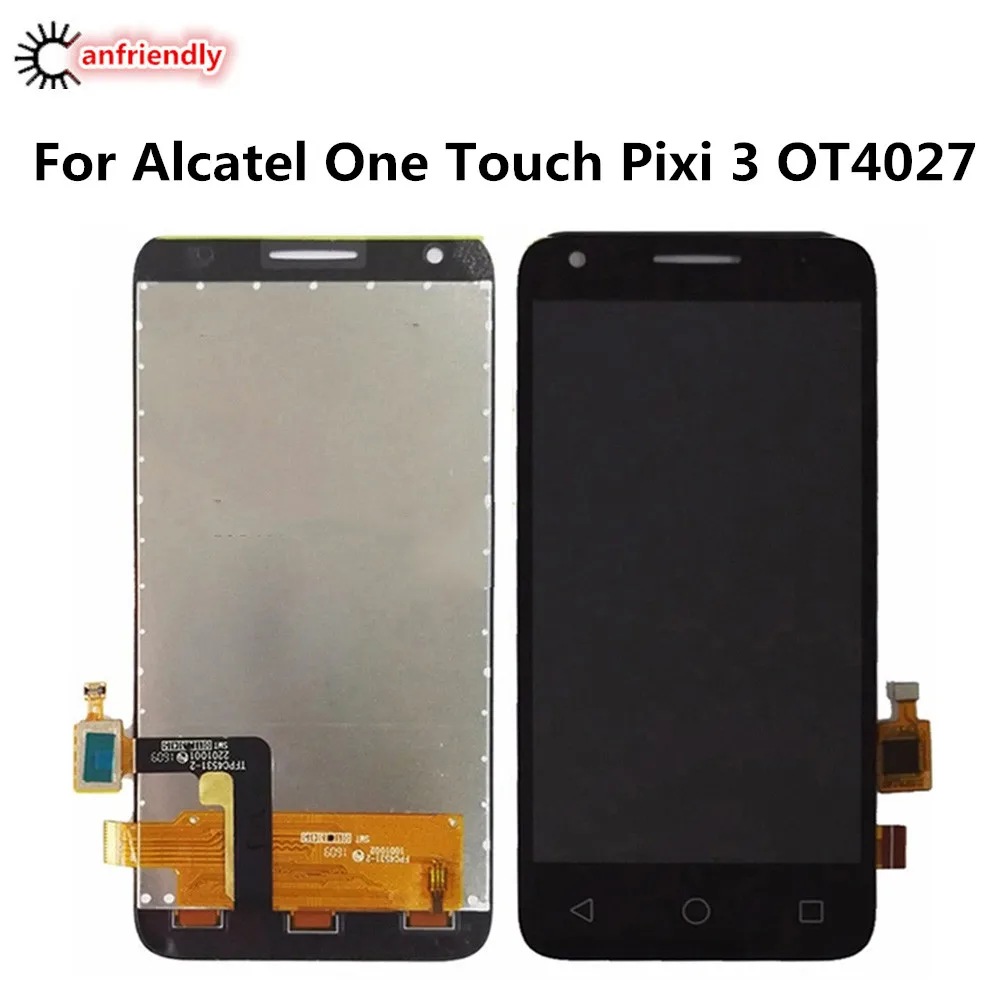 ЖК-дисплей и сенсорный датчик в сборе для Alcatel One Touch Pixi 3 OT4027 OT4027A OT4027D OT4027X OT 4027 |