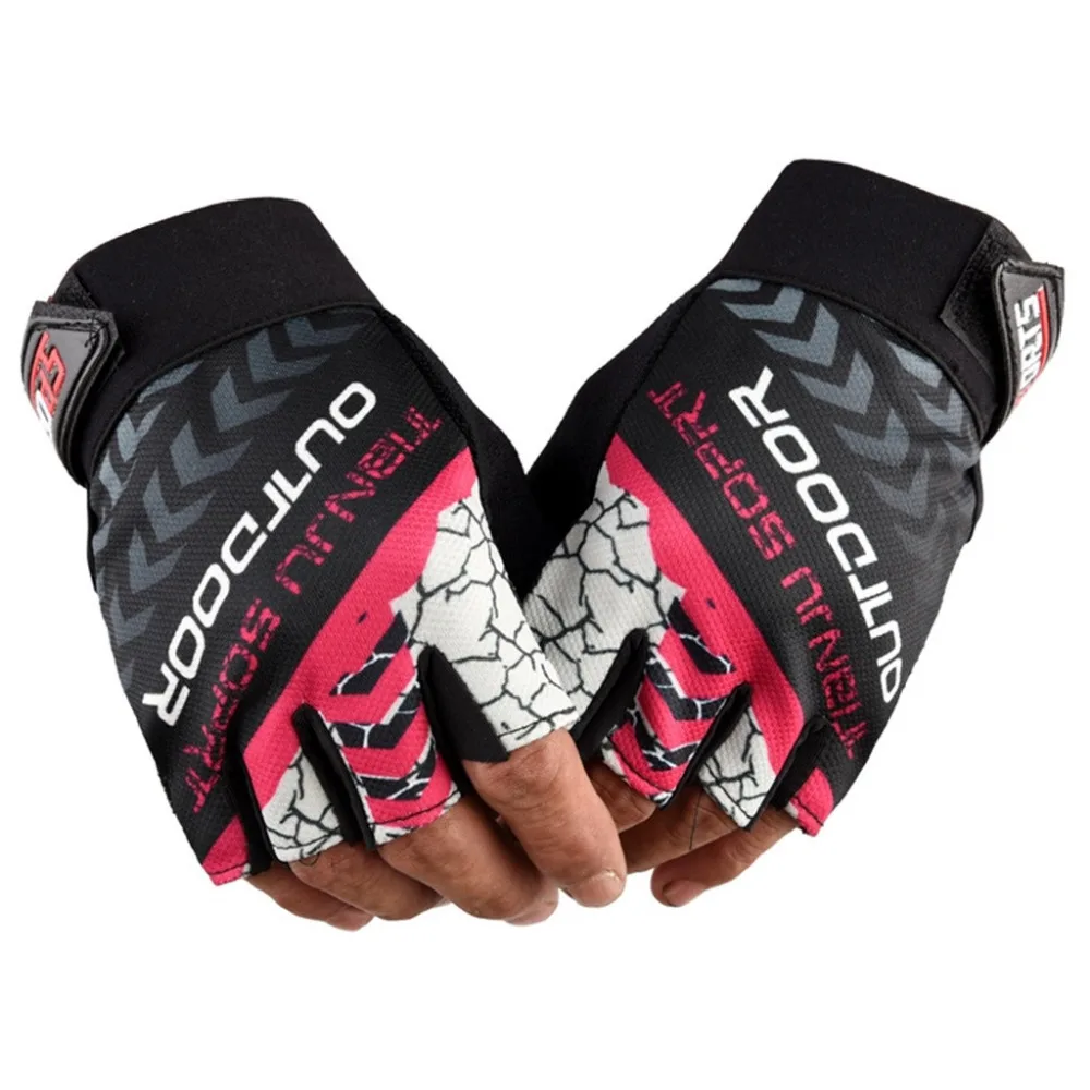 2019 Men and women outdoor sports riding half finger gloves tight non-slip shock-absorbing gloves summer quick-drying 40M22 (18)