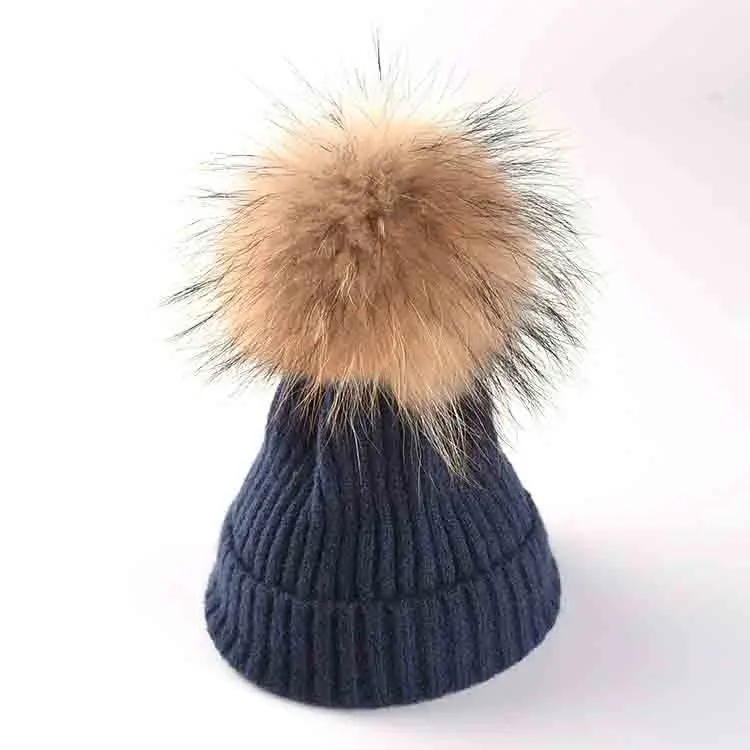 Детская зимняя шапка с шарфом, комплект из 2 предметов для мальчиков и девочек, теплая зимняя шапка с мехом енота, подарок на год