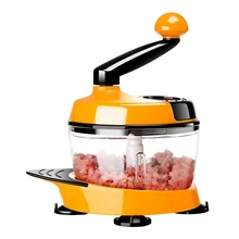 Multifunctional Hand-powered Vegetable Blender Meat Grinder Mixing Food Processor Premium Durable Manual Fruit Mixer for Kitchen