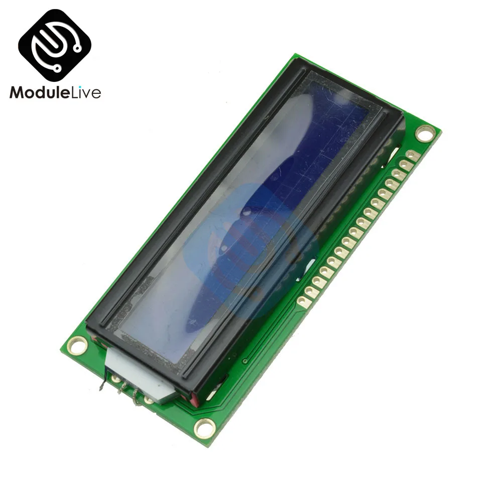 

Blue 1601 16X1 Character Digital LCD Display Module LCM STN SPLC780D KS0066 LED Backlight 16 Single Row Interface Board