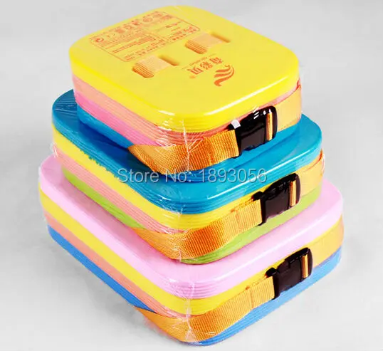 

S-21x17x7.5cm Back Floating Board For Kids Children 4-Layers Plate Swimming Back Kickboard Buckle Belt Bathe Floats More Safe