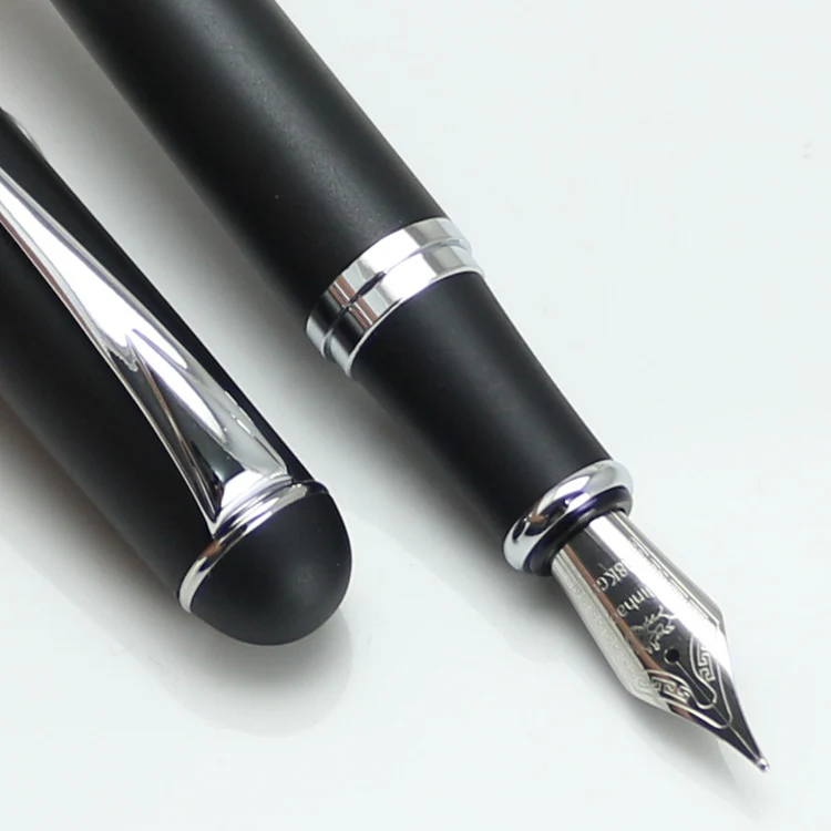 JINHAO 750 благородный черный 18KGP B перо авторучка Канцтовары школы и офиса