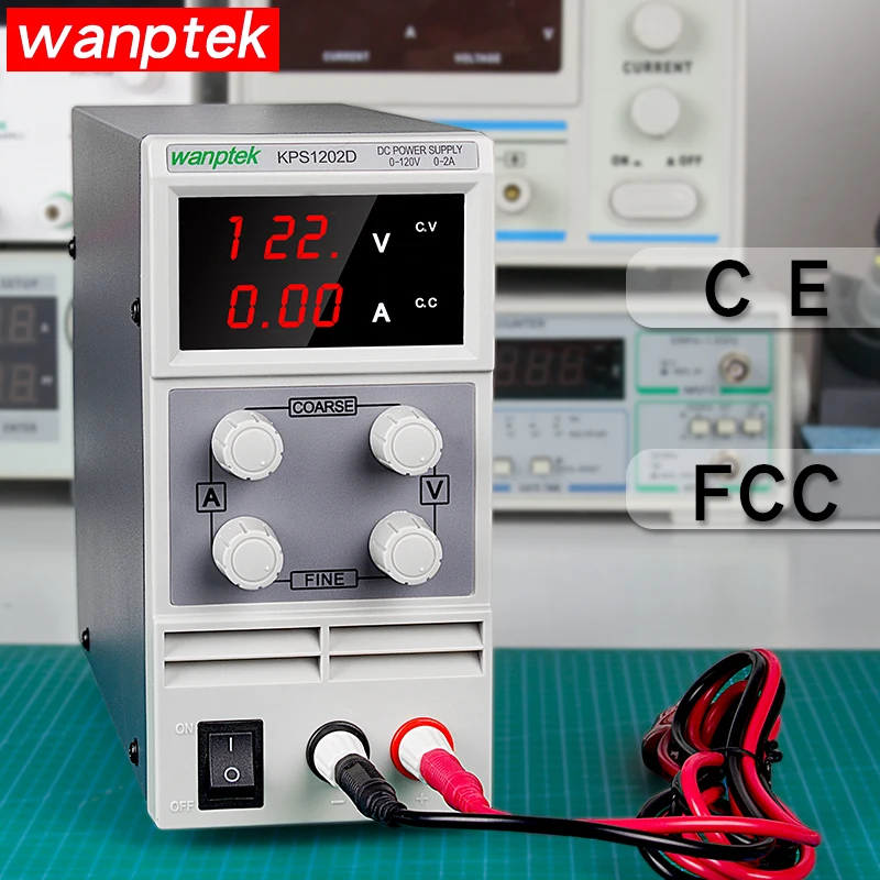 

Wanptek KPS 120V Adjustable High precision digital LED display switch DC Power Supply 3 Digits