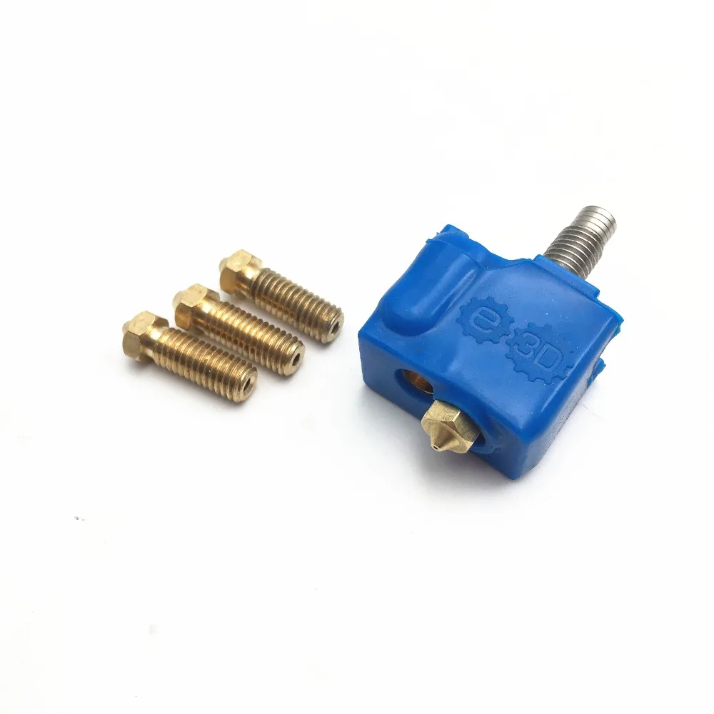 

V6 PT100 Type Volcano Silicone Sock 24x20x11.5mm + Copper Volcano Heater Block +0.6/0.8/1.0/1.2MM Nozzle +Hotend Throat