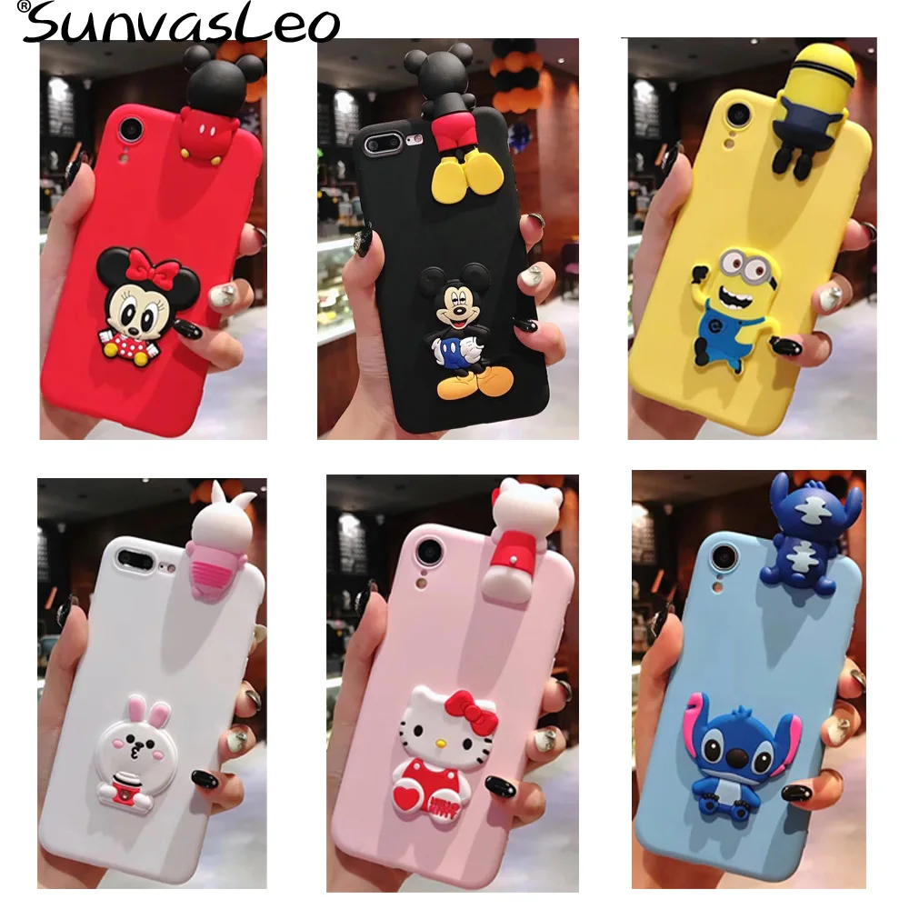3D Cartoon Animal Soft Case Phone Cover For Samsung J3 J5 J7 (2015 )(2016) J510 J710 J330 J530 J730 J4 J6 J8 Plus 2018 J3 Star