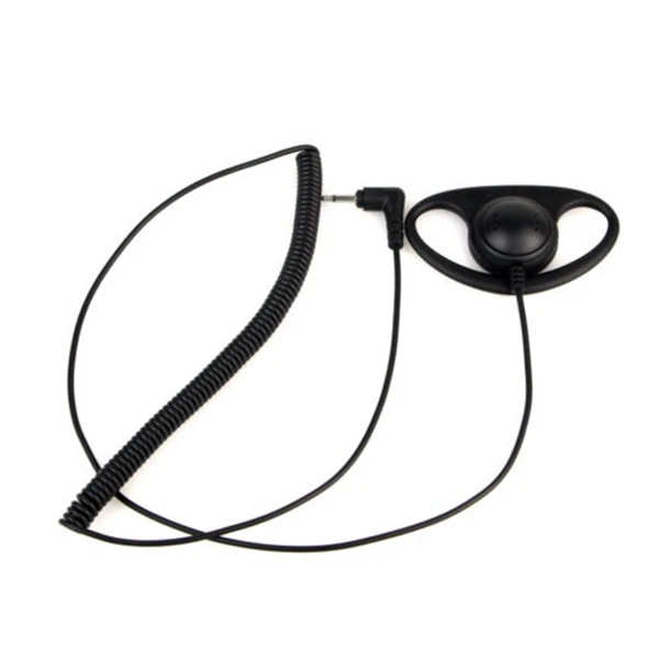 

3.5MM Listen Only D Shape earphone headset Earpiece Earhook FOR SPEAKER MIC MOTOROLA KENWOOD Walkie-talkie