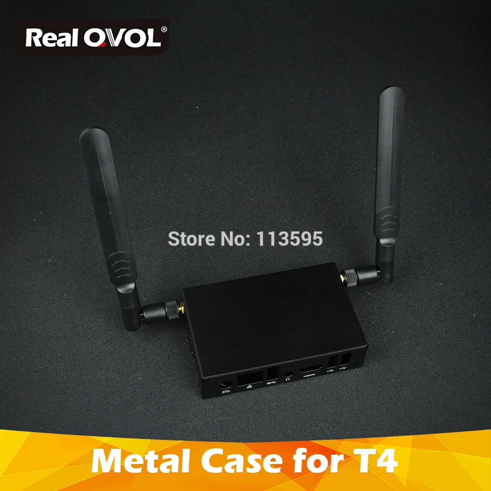 

RealQvol FriendlyARM Metal Case for NanoPC T4 include omnidirectional antenna