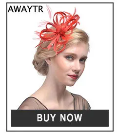 AWAYTR, шикарная шляпа-чародей, женские свадебные аксессуары для волос, винтажные Коктейльные Вечерние головные уборы для девушек, заколка для волос с перьями и вуалью