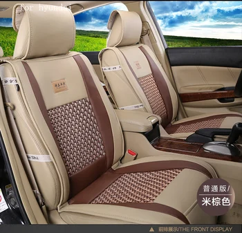 

for Hyundai Accent i30 ix35 tucson elanter Luxury pu Leather weave Ventilate Front & Rear Complete car seat covers four seasons