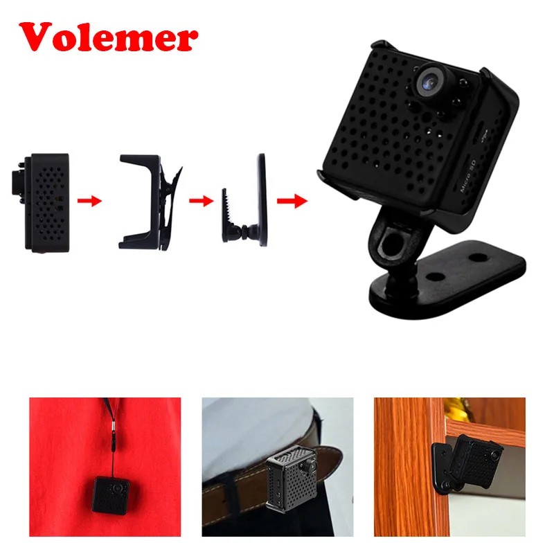 

Volemer Wifi Mini Camera Handheld DV Recorder 170 Degree Wide Angle Smartphone Remote Control Night Version Wireless Camcorder