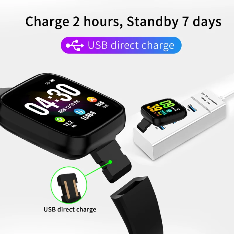 

Smart Watch Men Smartwatch women Fashion Fitness Tracker Heart Rate Monitor Blood Pressure Monito rMultifunctional Smart Watch