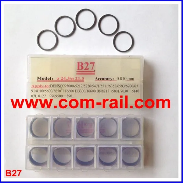 

injector adjusting shims B27, common rail shims injector repair shim size: 1.50mm-1.69mm