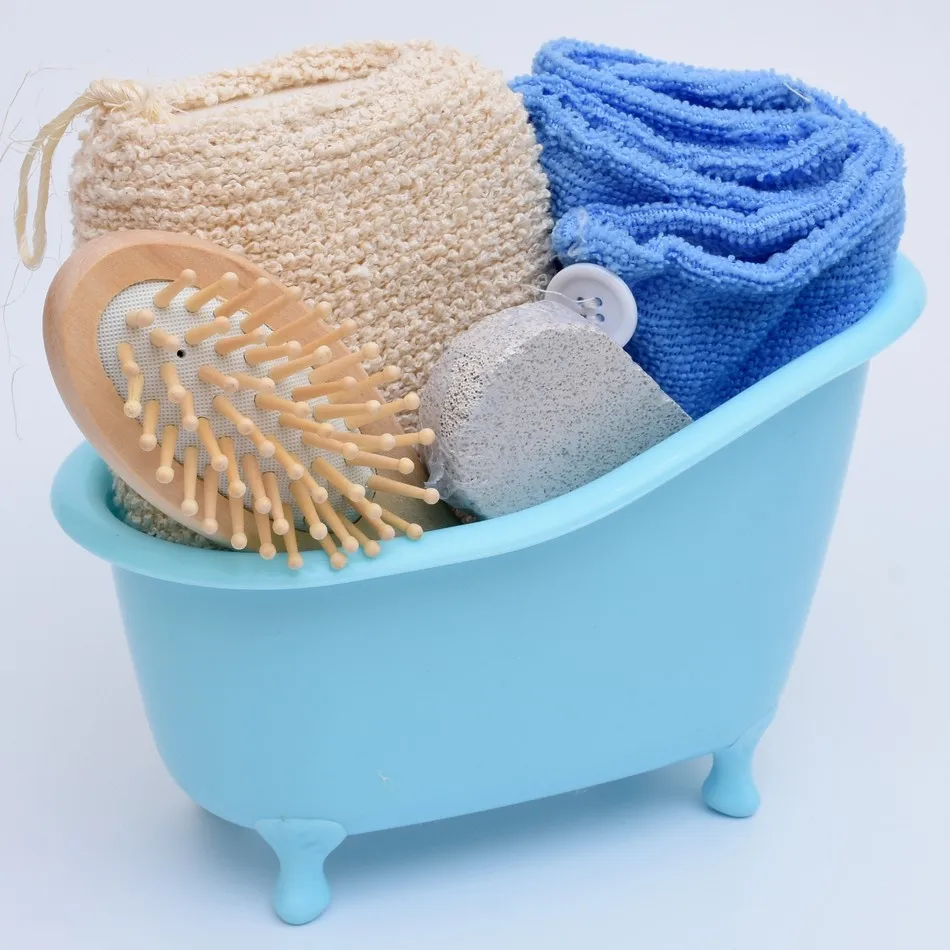 bagno costume da bagno pet vasca da bagno pietra pomice minimo spugna legno