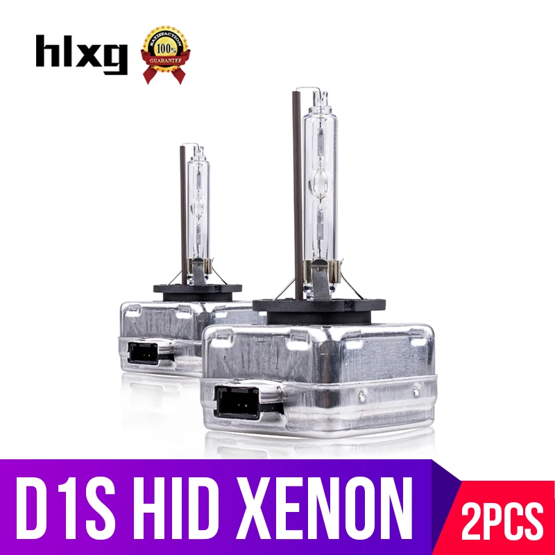 

hlxg 2pcs 12V 35W Xenon D1S D1 HID Car Headlight Bulbs Automobiles Motorcycle Auto Replacement lamp 4300K Yellowish White 6000K
