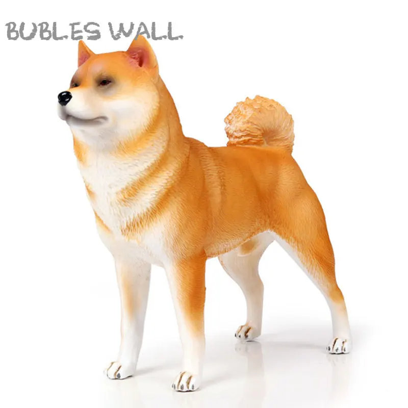 

Bubles Wall Japanese Shiba Inu Simulation Pet Animal Model Big Dog Action Figures High Quality Collection Toys For Kids Gift