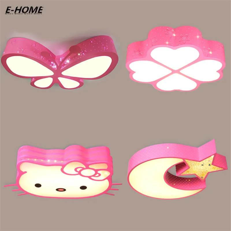 Iron Children s Room Ceiling Kindergarten Star Moon Butterfly Kt font b Cat b font Cartoon