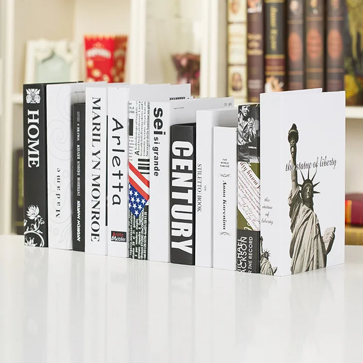 Fake book book decoration simulation study the living room office