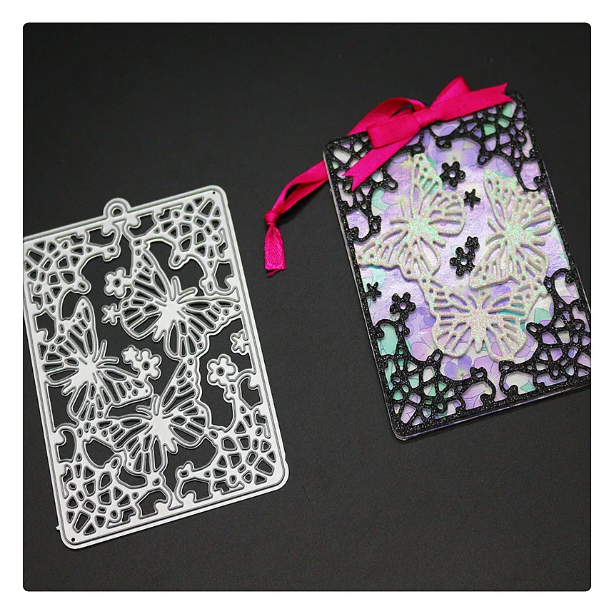 

1720 Butterfly Tag Scrapbook Metal Cutting Dies For Scrapbooking Stencils DIY Album Cards Decoration Embossing Folder Die Cuts