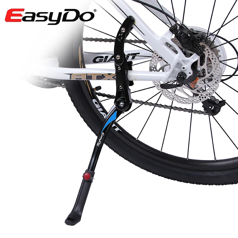 EasyDo Aluminum Adjustment MTB Bike Rack Cycling Bicycle Holder Parking Kickstand Side Rear Kick