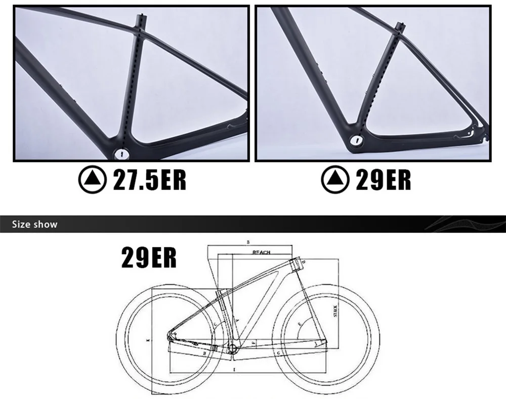 29er 27,5 er карбоновая MTB велосипедная Рама размер 15 17 19 21 дюймов PF30 Нижний Кронштейн для набор рамок для горных велосипедов