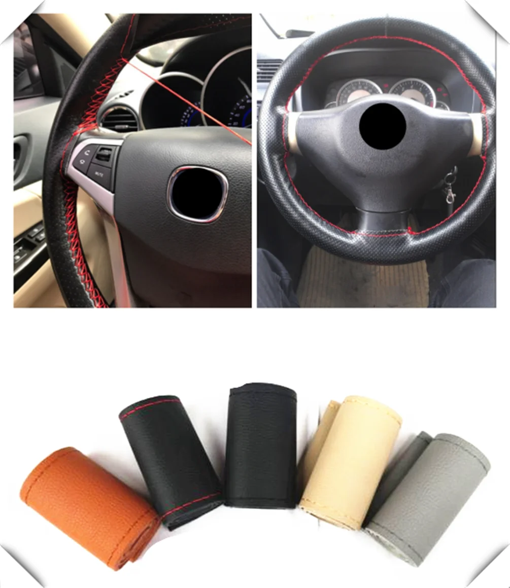 

New car interior hand sewing steering wheel cover protection for Renault Megane Kadjar EZ-GO Captur Arkana Zoe