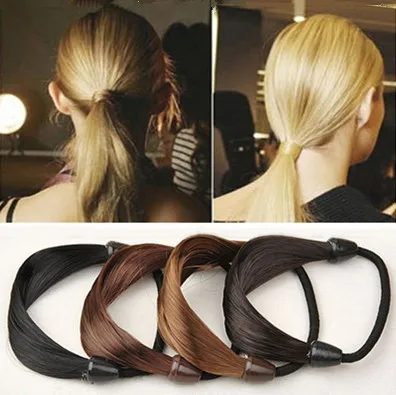 

New Europe and America Wholesale Korea Wig Rope Hair Band Accessories 10 pcs/lot