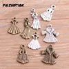 20PCS 4 Style New Product Two Color Ladies Coat Ladies Dress Charms Pendant Jewelry Metal Alloy Jewelry Marking ► Photo 1/6