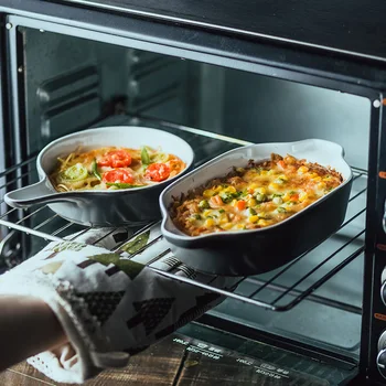 

Oven Bowl Cheese Risotto Bowl Microwave Oven Special Baking Tray Ceramic Baking Bowl Household Baking Tray