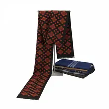 Men font b Tartan b font Scarf Winter Luxury Brand Cashmere Scarf Chic Pattern Scarfs Male