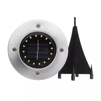 

Solar Powered LED Ground Buried Light Waterproof Garden Pathway Deck Disk LED Solar Lighting for Home Yard Driveway Lawn Road