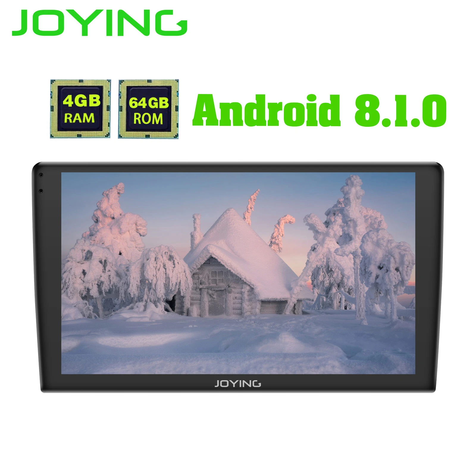Clearance JOYING 9" 2.5D IPS 1 din 4+64GB Android 8.1 car radio player stereo head unit Support 4G/ Split Screen/ Fast Boot/Android auto 5