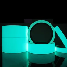 Keythemelife 5 м светящиеся ленты Предупреждение ющие полосы Светящиеся в темноте DIY аварийные линии стены стикеры флуоресцентные лестницы линии PET A