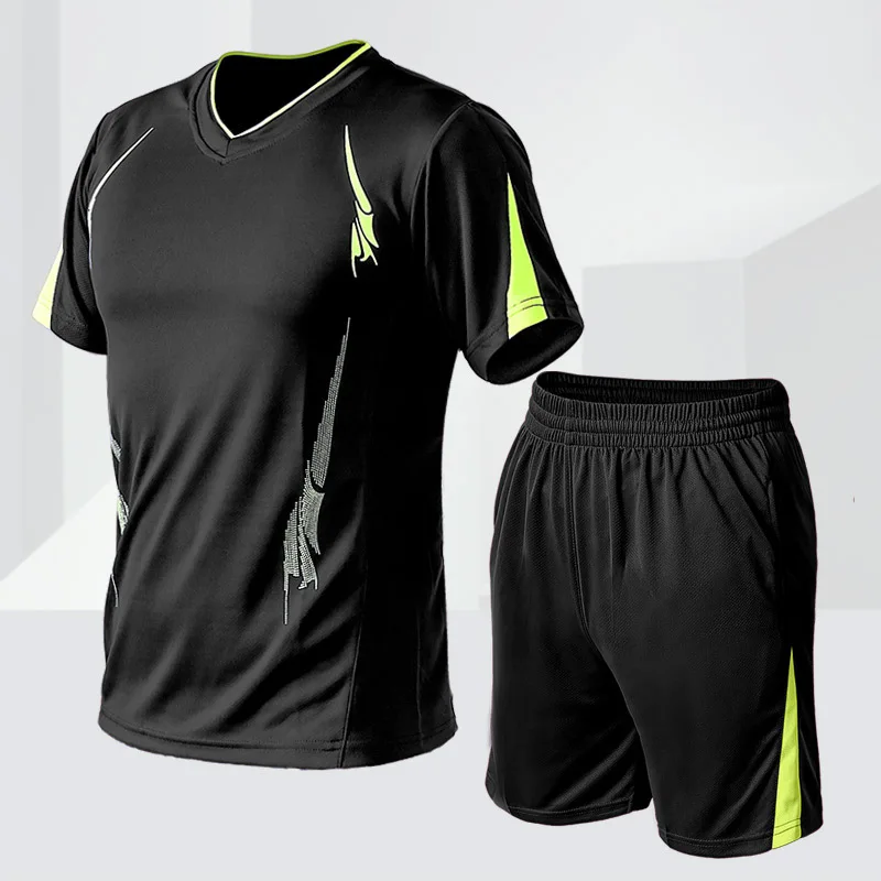 Спортивный костюм для мужчин мужские кроссовки костюм для фитнеса спортивные костюмы быстросохнущие шорты спортивная одежда из двух