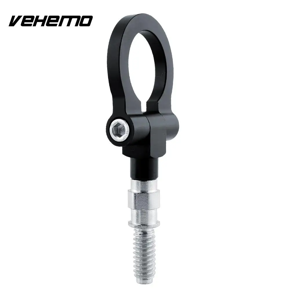 Vehemo جديد أسود سباق برغي في الجبهة الخلفية اليورو نوع سحب هوك الألومنيوم ل bmw x5 x6 mini cooper المتانة