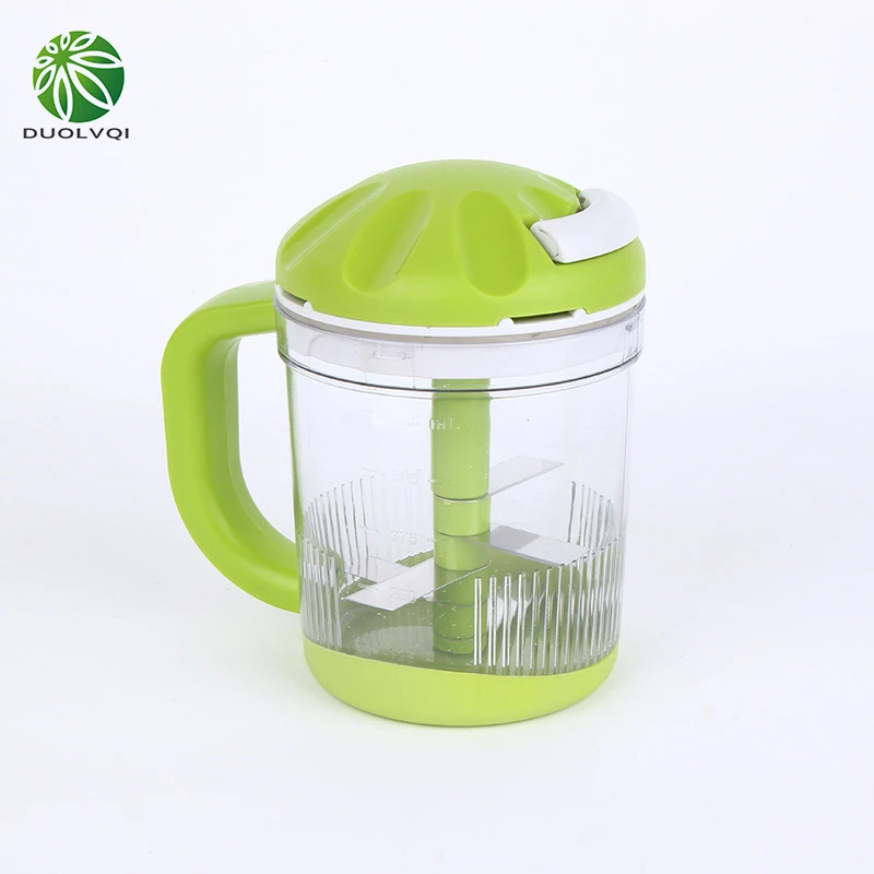 

Duolvqi Multifunctional Manual vegetables fruits cutter High Speedy Chopper Salad maker Useful kitchen accessories cooking tools