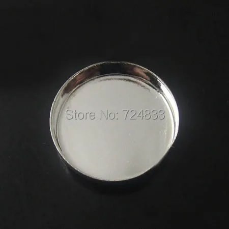 Rhodium tone Plated Blank Pendant Round Deep Bezel Bases Settings Findings Connectors Cabochon tray for Floating Charms Lockets | Украшения