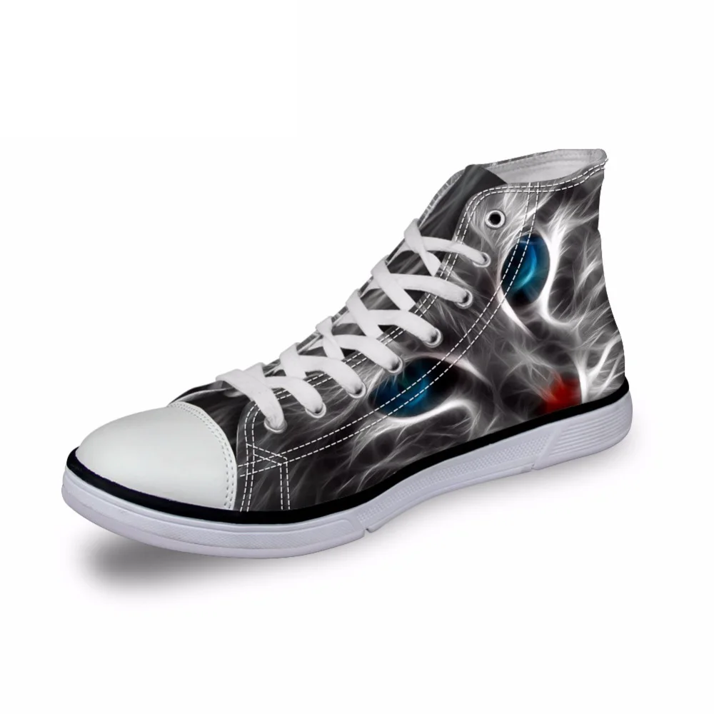 FORUDESIGNS-2018-Autumn-Fashion-Men-s-High-Top-Vulcanize-Shoes-Cool-Black-Cat-Lace-up-Canvas (3)