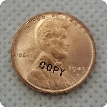 

USA 1943-S Lincoln Wheat Cent Penny COPY COIN