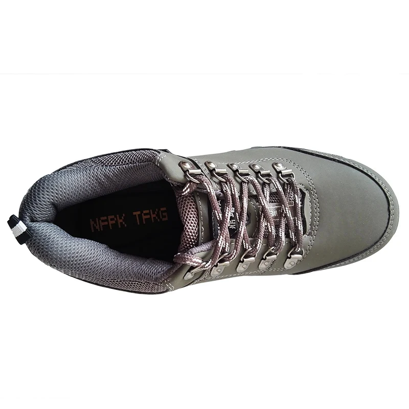 Aço Biqueira Do Botas Picture Dos Alta Tamanho Couro Qualidade Homens Ferramentas Zapatos Moda Sapatos Grande Tampas Color Genuína Trabalho De Respirável Segurança 55x7RUS