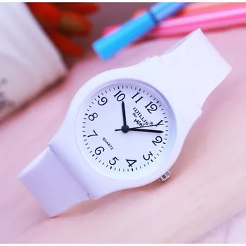 

New Transparent Quartz Watch Waterproof Silicone Watch For Students Water Resistant Children Analog Wristwatch Relogio kol saati
