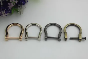 

10pcs/lot Luggage hardware accessories removable screws D ring buckle / D word buckle
