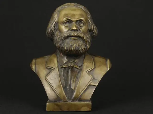 

Copper Brass craft OLD COLLECTABLE CARVED MARX ORNAMENT STATUE FIGURE