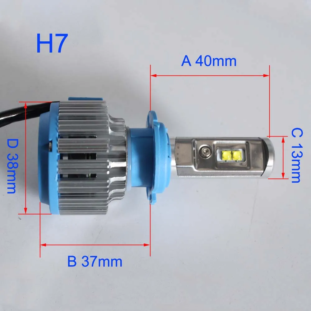 XIANGSHANG лампочка для передних фар H7 Led на заказ высокой мощности 7000лм Белый супер яркий налобный противотуманный фонарь преобразования