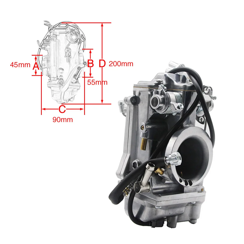 Карбюратор Alconstar акселератора мотоцикла Pump Mikuni HSR HSR45mm КАРБЮРАТОР 45 мм для Harley EVO