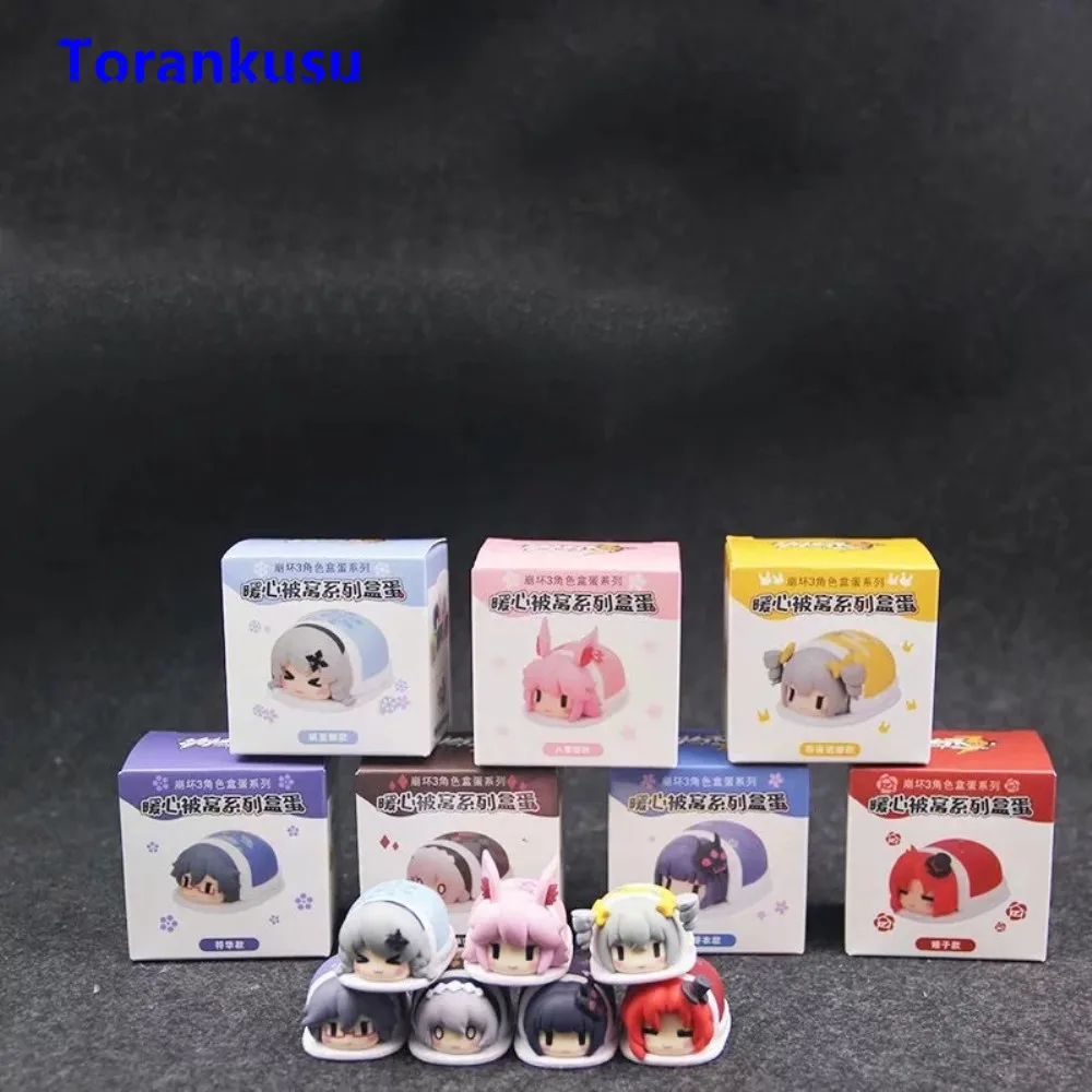 Honkai Impact 3 Yae Sakura Bronya Zaychik Fuka Raiden Mei Murata Himeko Mini Action Figures Q Ver. PVC Doll MmiHoYo 7pcs/set XP