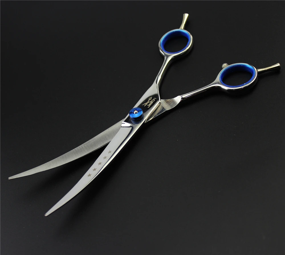 Dog Grooming Scissors Kit 6" 7 inch Professional Pet Grooming Scissors Straight Thinning Curved Shears Cat Dog Tesoura for Groomer Hair Cutting