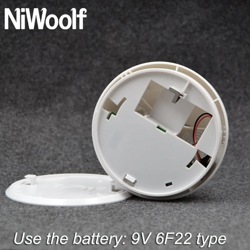 Wireless 433MHz Smoke Sensor Detector Built-in Transmit Antenna Long Distance