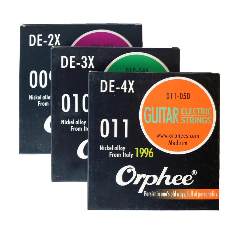 Orphee Professional DE Series 009-042010-046011-050, Струны для электрогитары из итальянского никелевого сплава