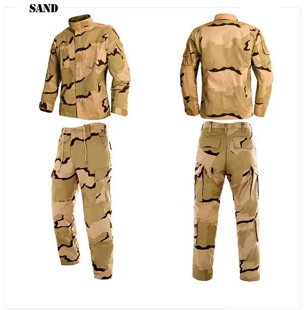 Мужские костюмы ghillie, тактическая Боевая форма, камуфляжный охотничий костюм Wargame, пейнтбол, армейская одежда из хлопка и полиэстера, куртка, штаны - Цвет: 12